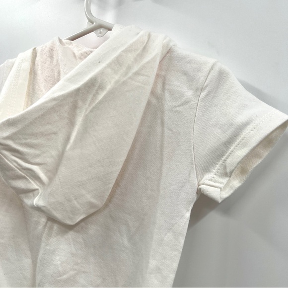 NWT LIMITED Girl's White & Pink Short Sleeve Zip Up Sweater Size 4T - Picture 8 of 11